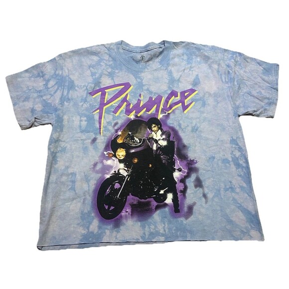 Official PRINCE Estate Purple Rain T-shirt Album Cover Tie Dye Large 18” X 24” - Picture 1 of 3